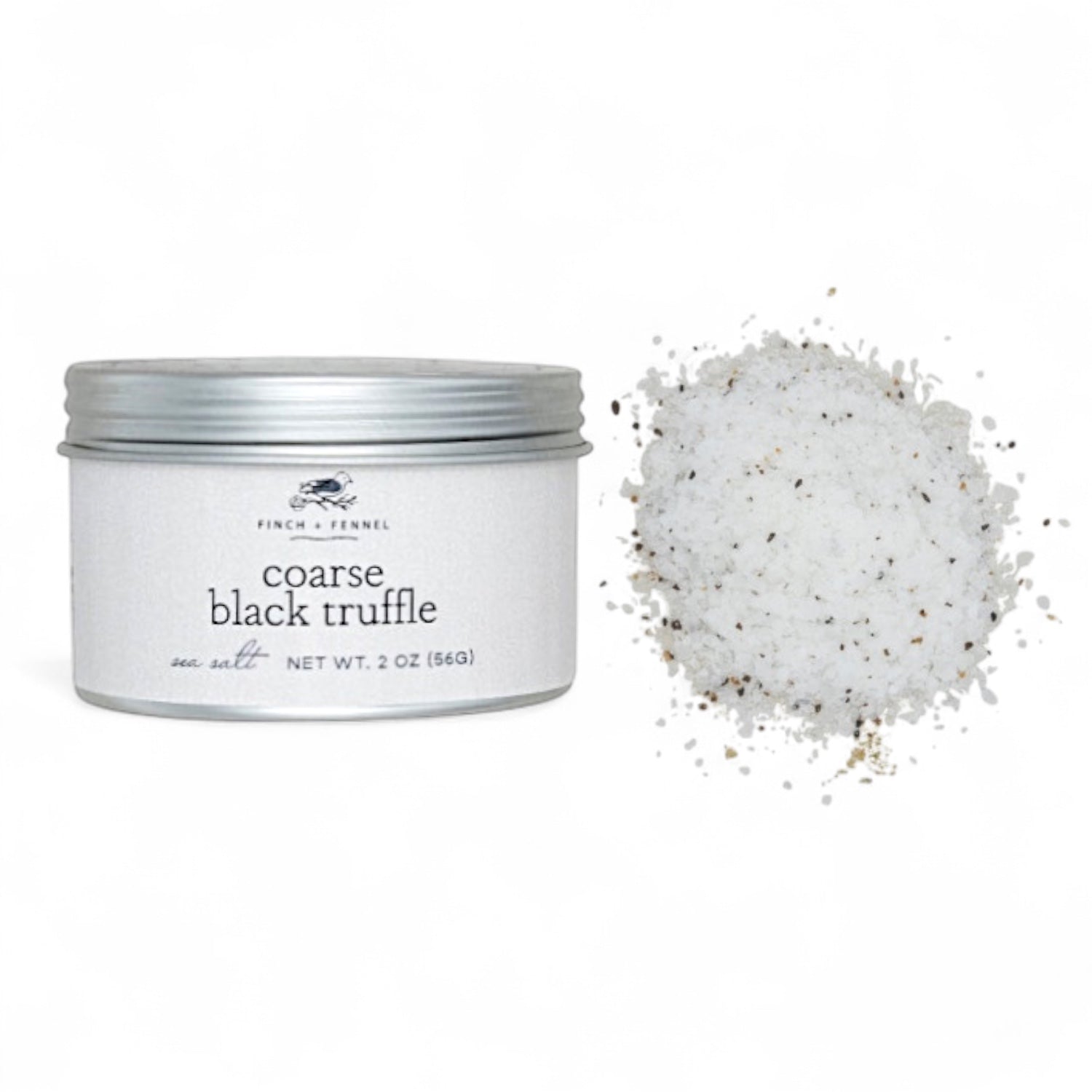 Coarse Black Truffle Sea Salt | Finch & Fennel