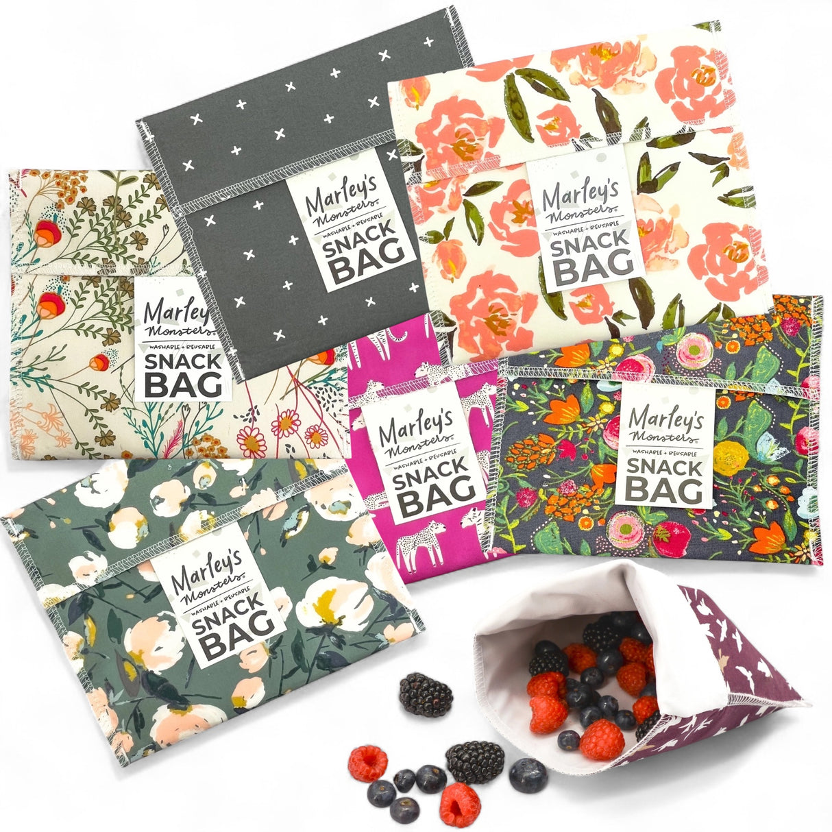 Marley’s Monsters Reusable Snack Bag | 11 Styles