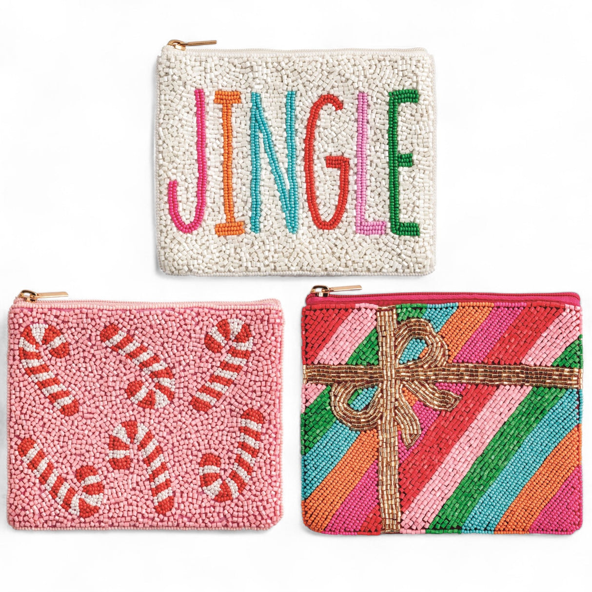 Beaded Christmas Gift Pouches | 4 Styles