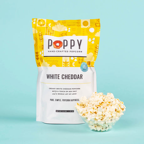white cheddar flavor poppy popcorn