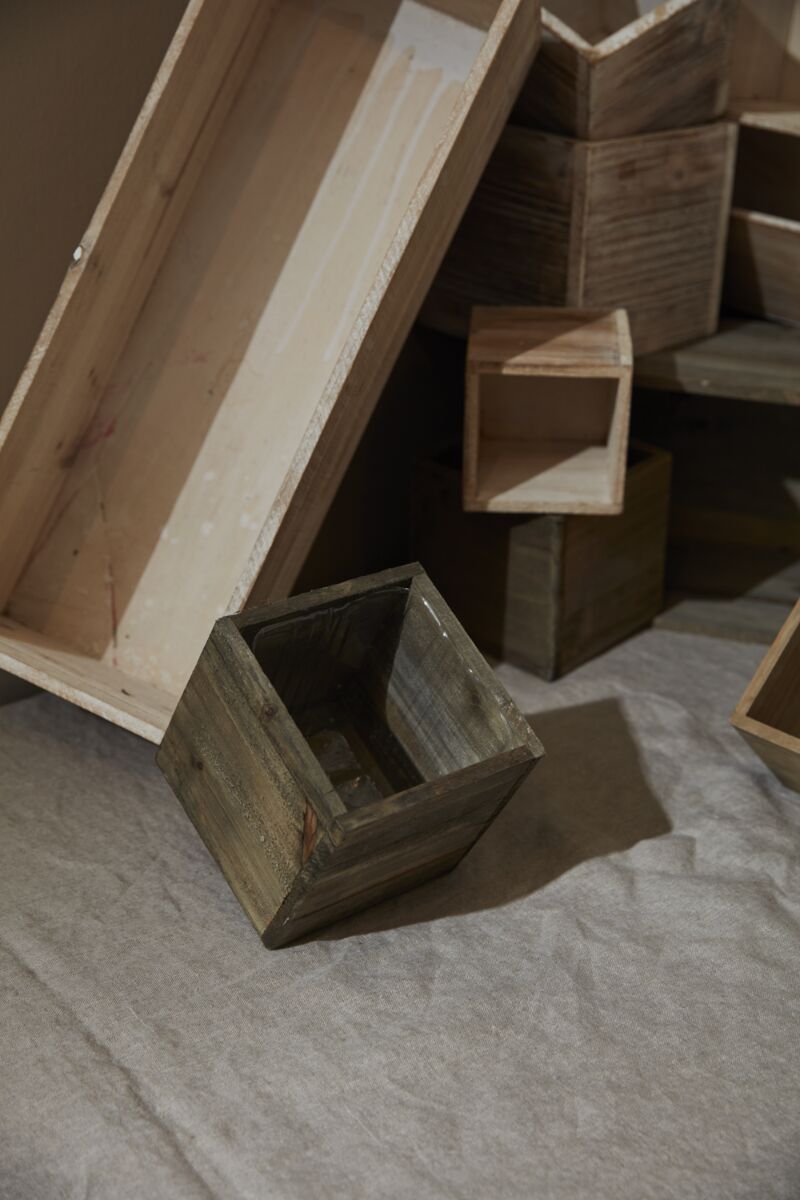 Woodland Box Planters with Plastic Insert