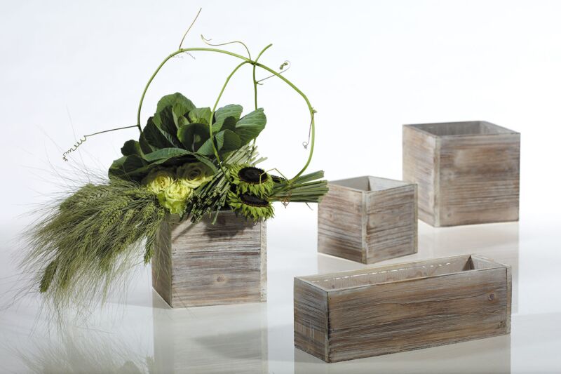Woodland Box Planters with Plastic Insert