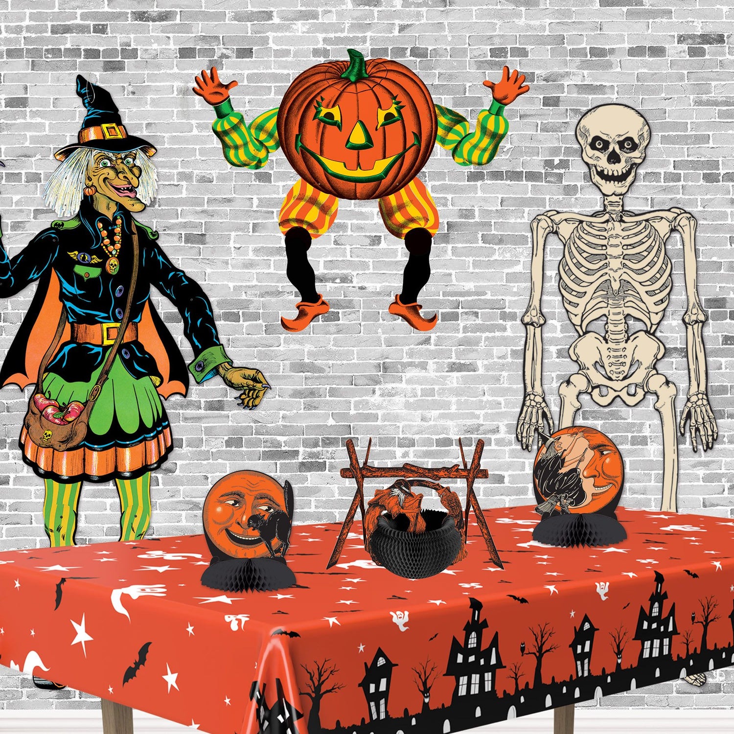 Beistle Retro Vintage Halloween Jointed Goblin Cardboard Cutout