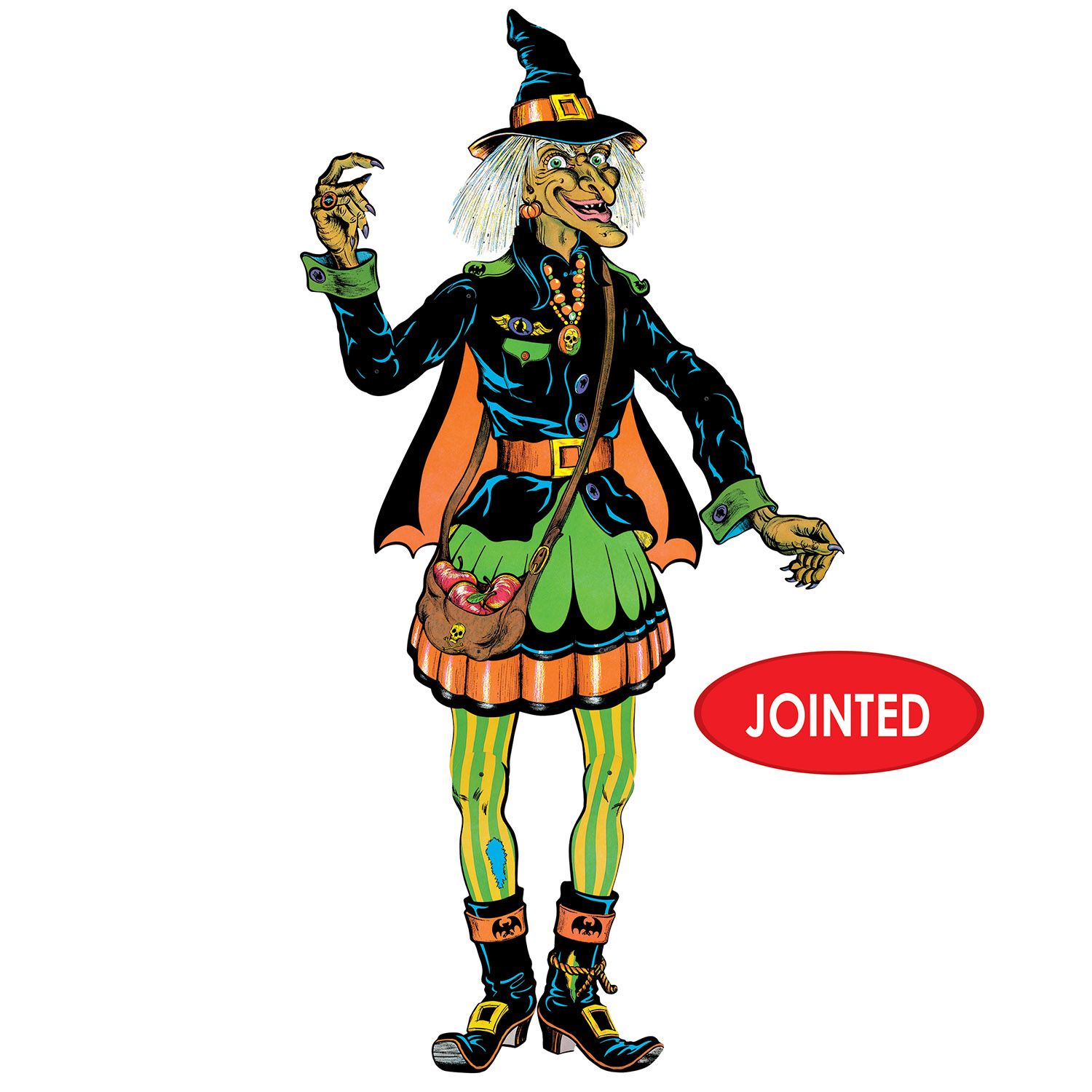 Beistle Retro Halloween Jointed Witch