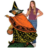 Beistle Retro Vintage Halloween Witch Cardboard Stand-Up