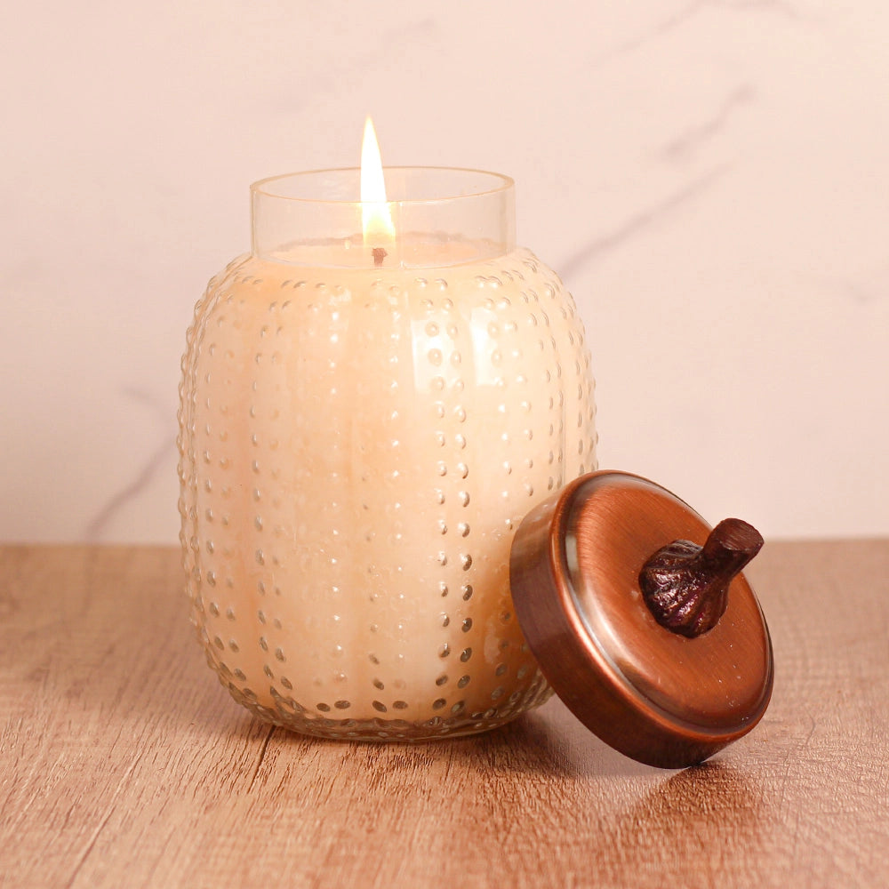 Pumpkin Swirl Large Pumpkin Jar Candle