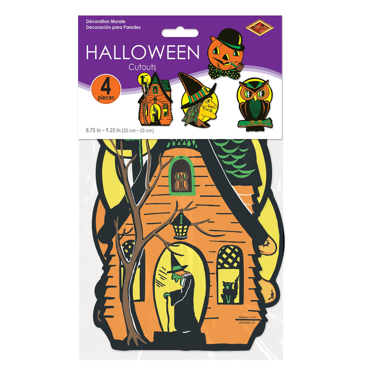 Beistle Retro Assorted Halloween Cutouts