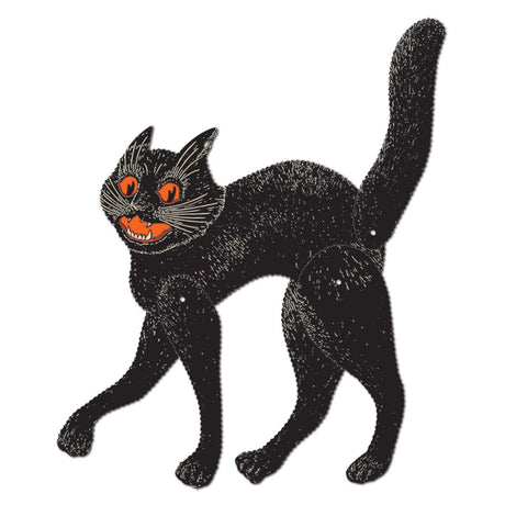 vintage Beistle jointed scratch black cat