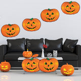 Beistle Retro Orange Jack-O-Lantern Face Cardboard Cutouts