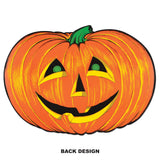 Beistle Retro Orange Jack-O-Lantern Face Cardboard Cutouts