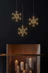 Champagne Snowflake LED Hanging Light