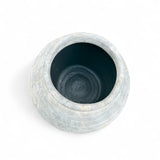 Distressed Whitewashed Terracotta Clay Vase