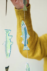 Hand-Sewn Tasty Anchovies Paper Garland | East End Press