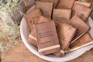 Mini Leather Journals with Inspirational Quote