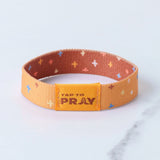 God is Good Orange Tap to Pray Wristband