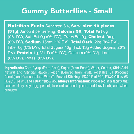 Rainbow Butterflies Gummies | Candy Club
