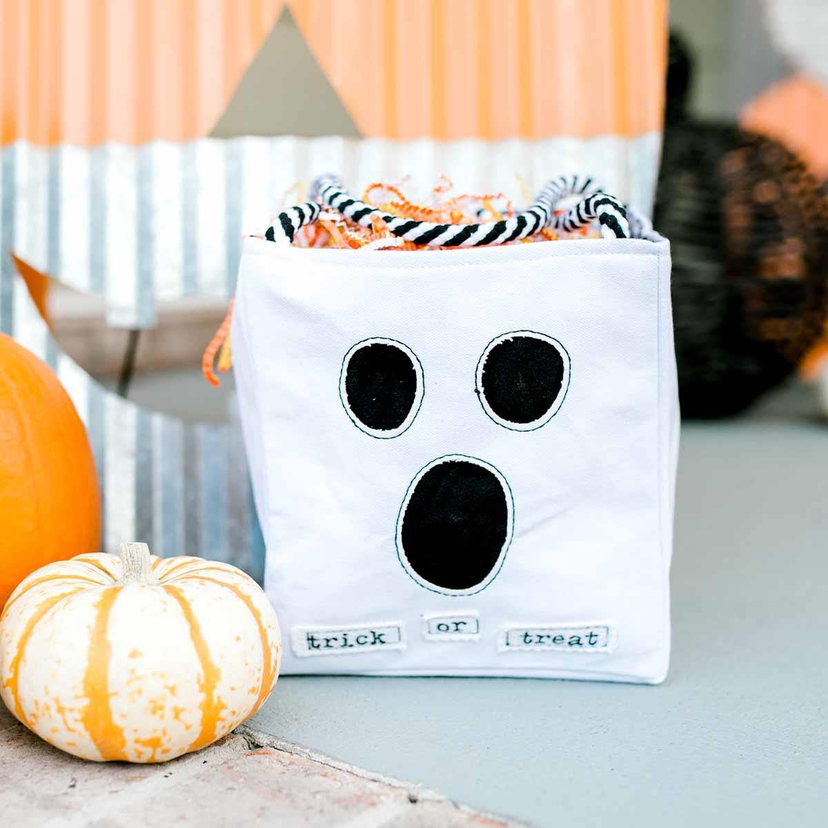 Light Up Trick-or-Treat Canvas Candy Bags