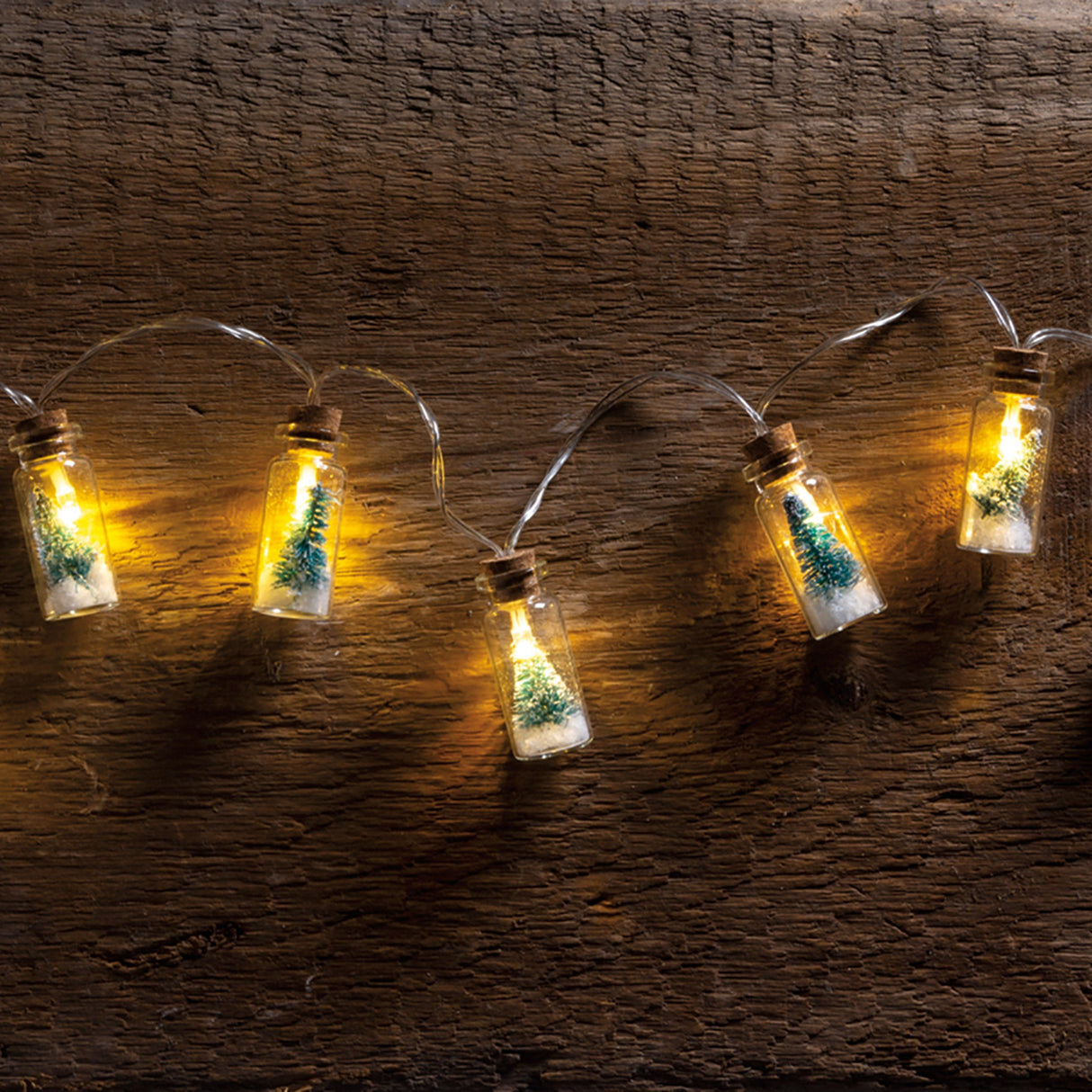 Bottle Brush Tree Jar LED String Lights