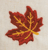 Falling Leaves Embroidered Linen Table Runner