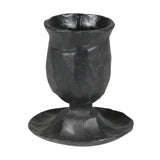 Hand-Forged Iron Low Taper Candleholders