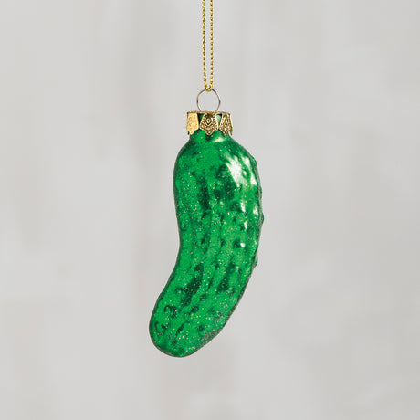 the Christmas pickle tradition ornament