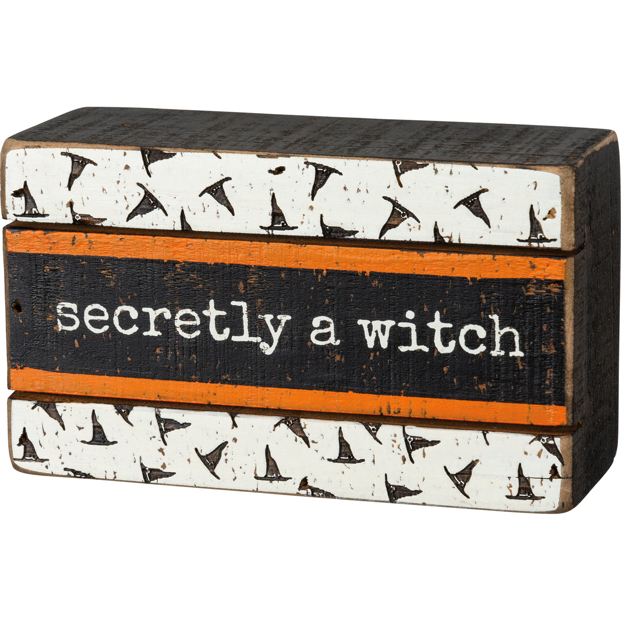 secretly a witch wood box sign