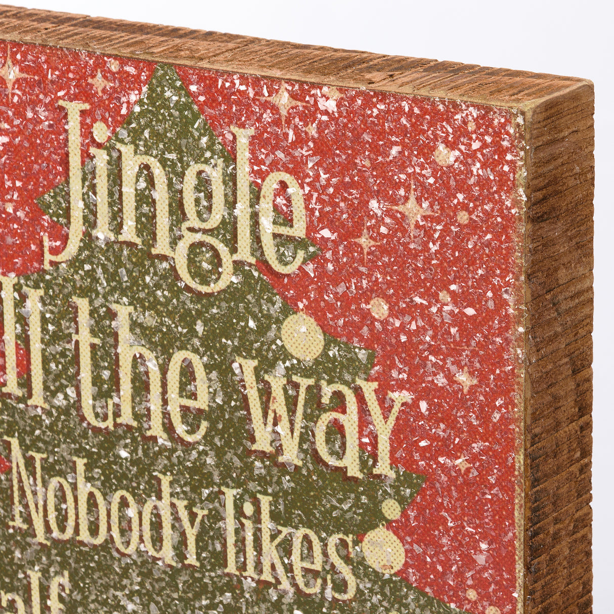 Half-Assed Jingler Wood Block Sign