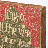 Half-Assed Jingler Wood Block Sign