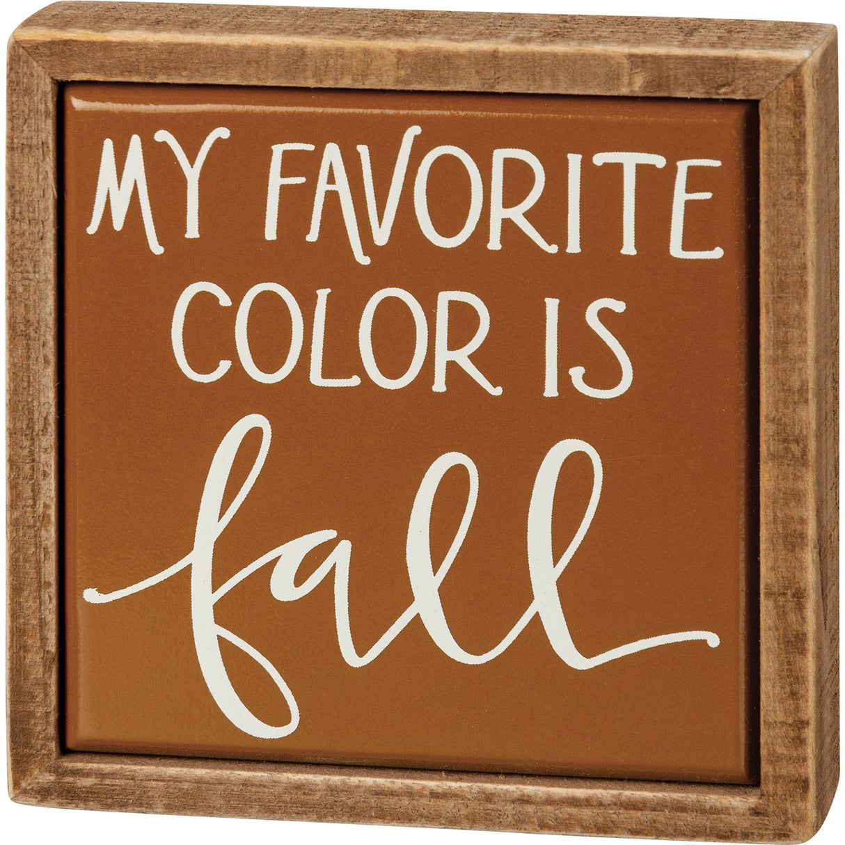 My Favorite Color Is Fall Mini Wood Box Sign