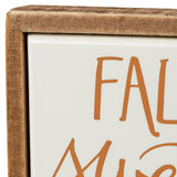 Fall Sweet Fall Mini Wood Box Sign