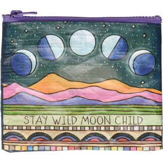 Stay Wild Moon Child Zipper Wallet Pouch
