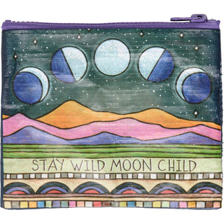 Stay Wild Moon Child Zipper Wallet Pouch