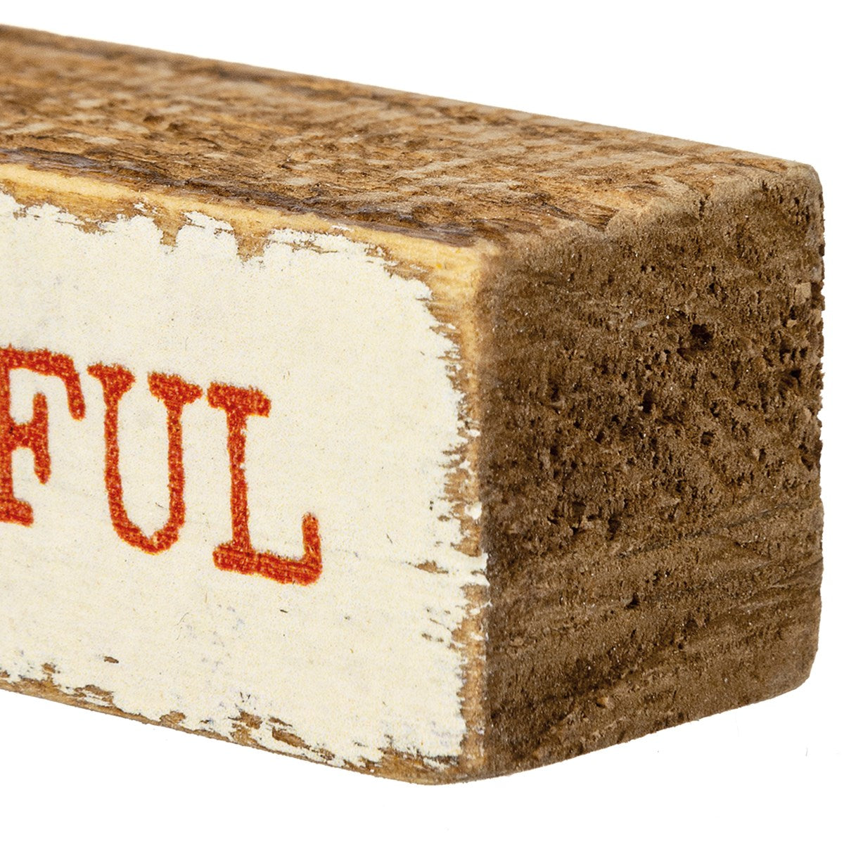 Be Thankful Wood Block Sign