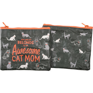 Awesome Cat Mom Zipper Wallet