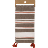 Give Thanks For Family Striped Kitchen Towel