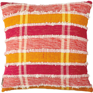 Double-Sided Woven Cotton Striped Pillow