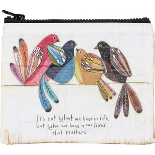 Who We Have In Our Lives Zipper Wallet Pouch