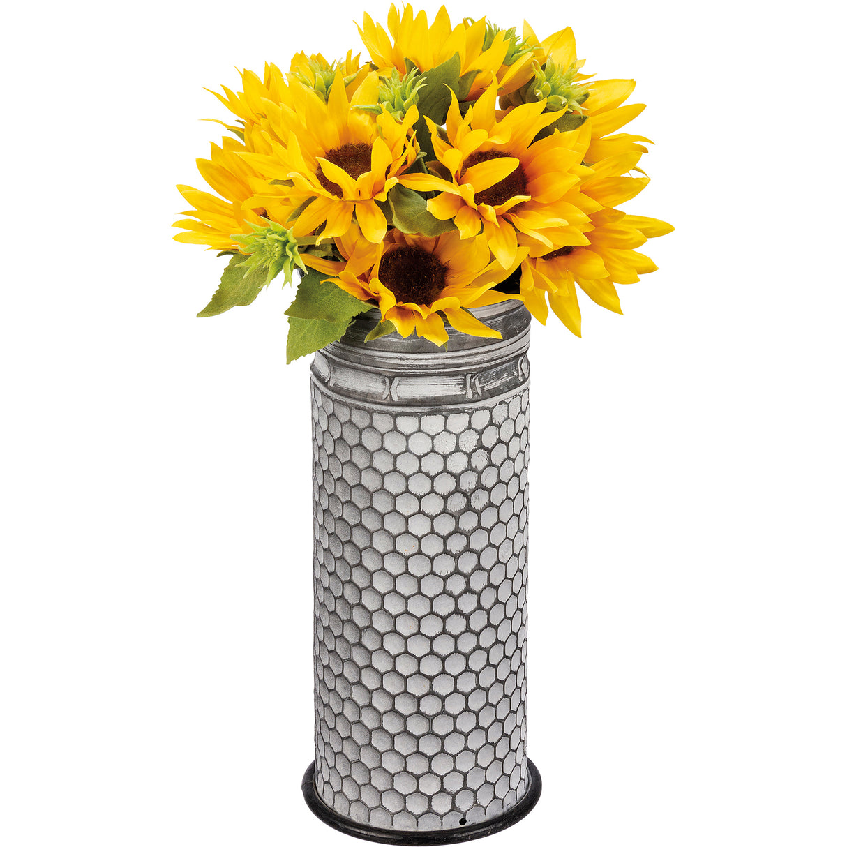 Honeycomb Galvanized Metal Tall Buckets