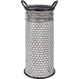 Honeycomb Galvanized Metal Tall Buckets