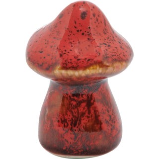 Glazed Ceramic Wild Mushrooms Figurines