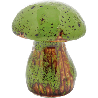 Glazed Ceramic Cone Mushrooms Figurines