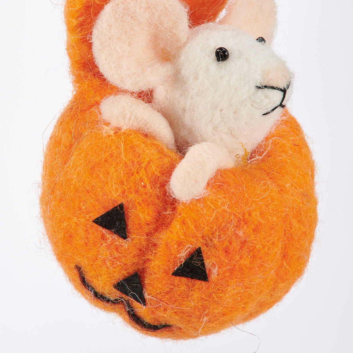 Pumpkin Mouse Felt Critter