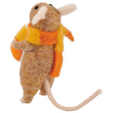 Candy Corn Mouse Felt Critter