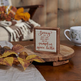 Pumpkin Spice Latte Mini Wood Box Sign