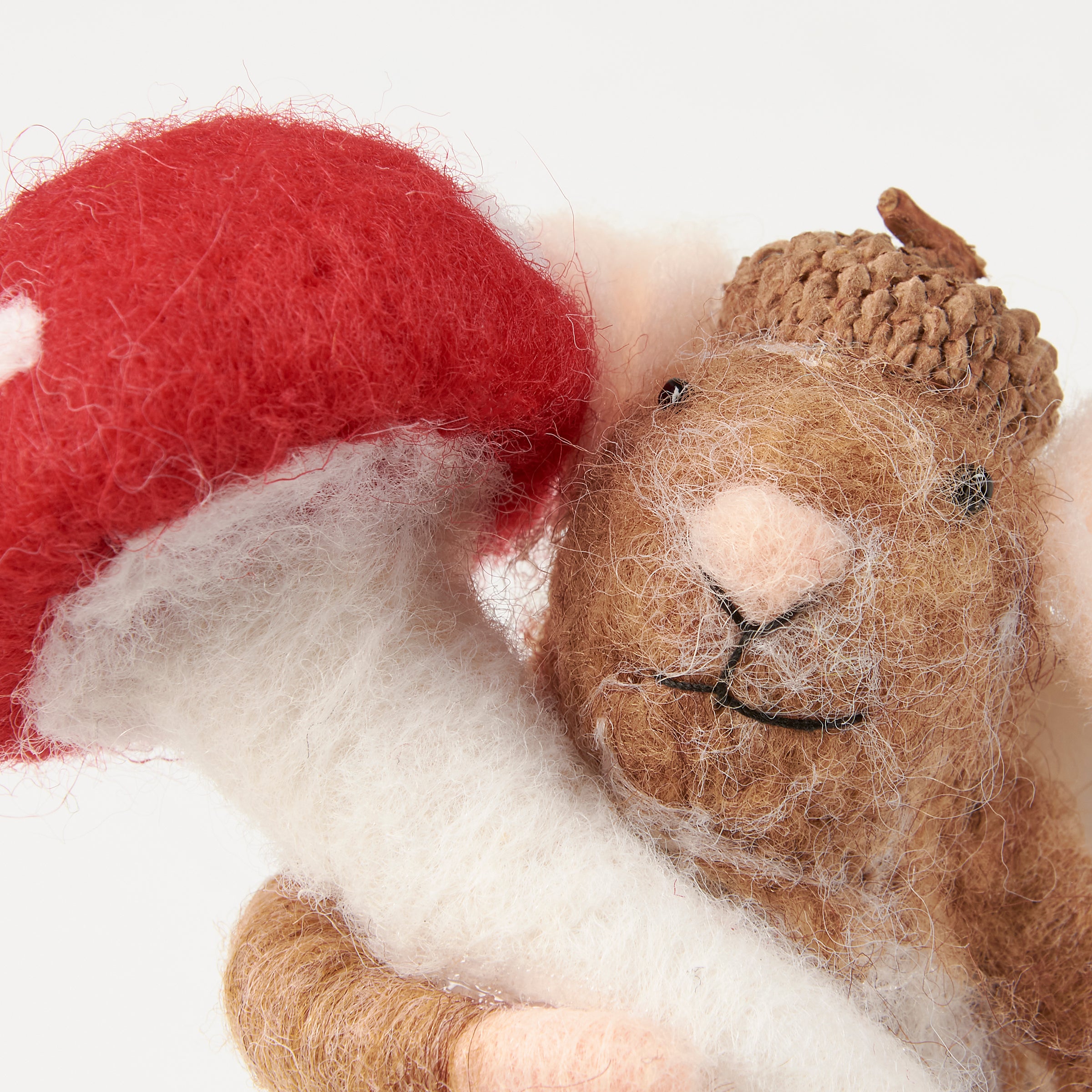 Toadstool Felt Mouse Critter - Thumbnail 4