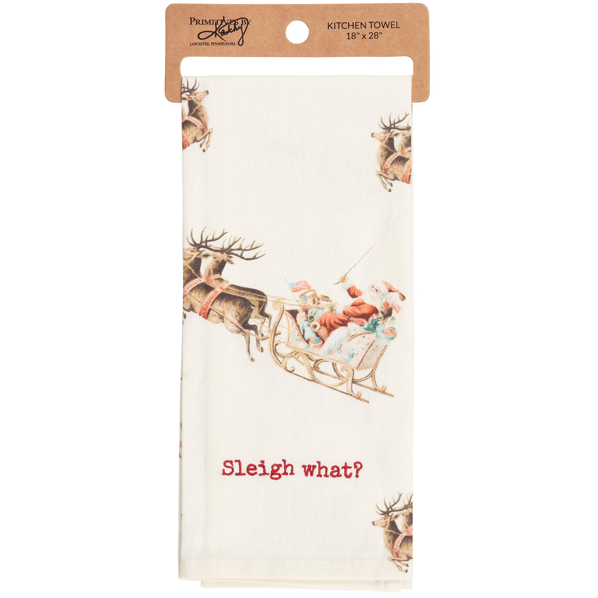 Sleigh What? Santa Kitchen Towel