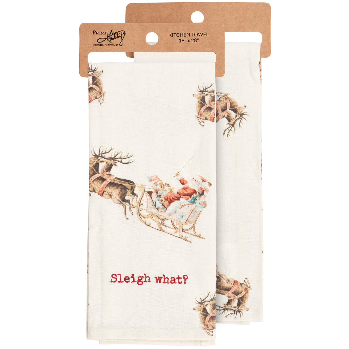 Sleigh What? Santa Kitchen Towel