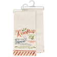 reindeer feed rooftop kitchen towel