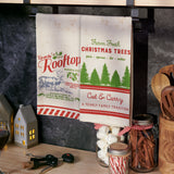 On The Rooftop Reindeer Kitchen Towel