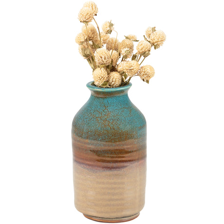 Ceramic Stoneware Blue Ombre Vase by primitives by kathy